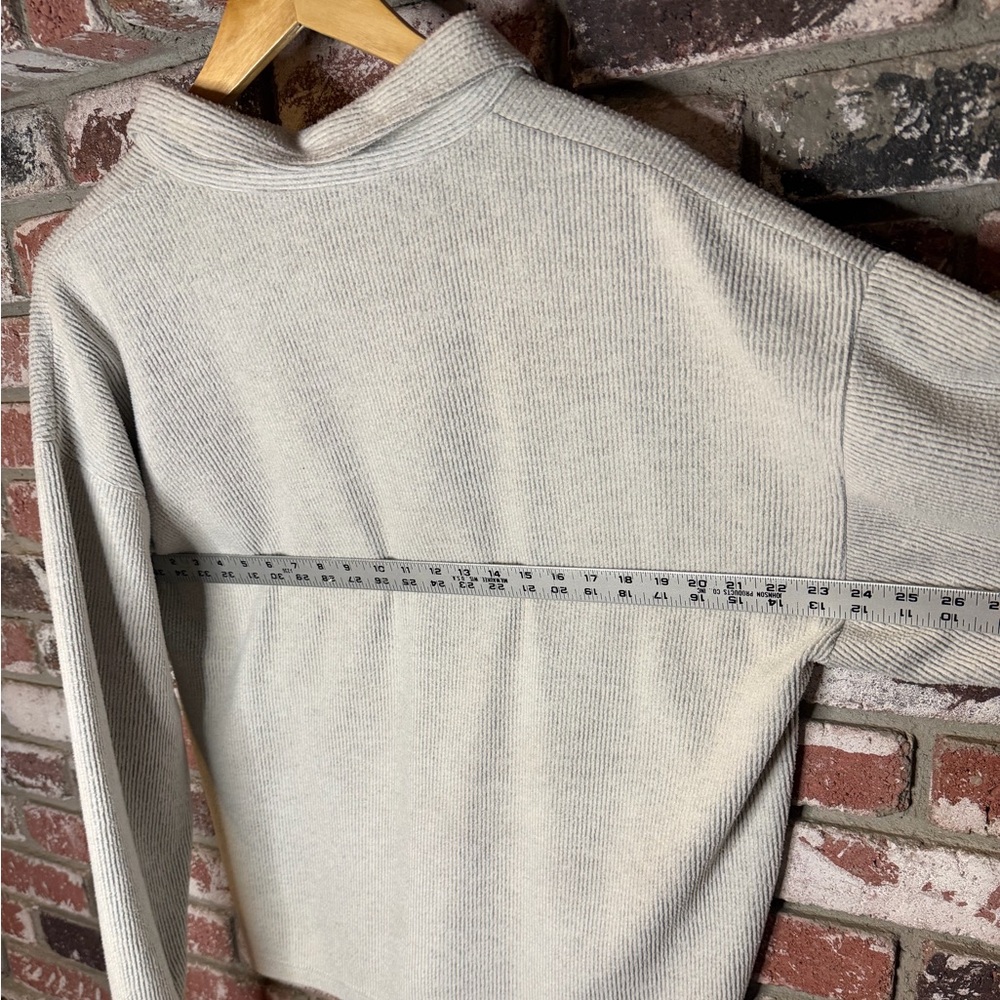 Men's San Francisco Trams Gray Corduroy Quarter-Zip Sweater - Picture 8 of 8